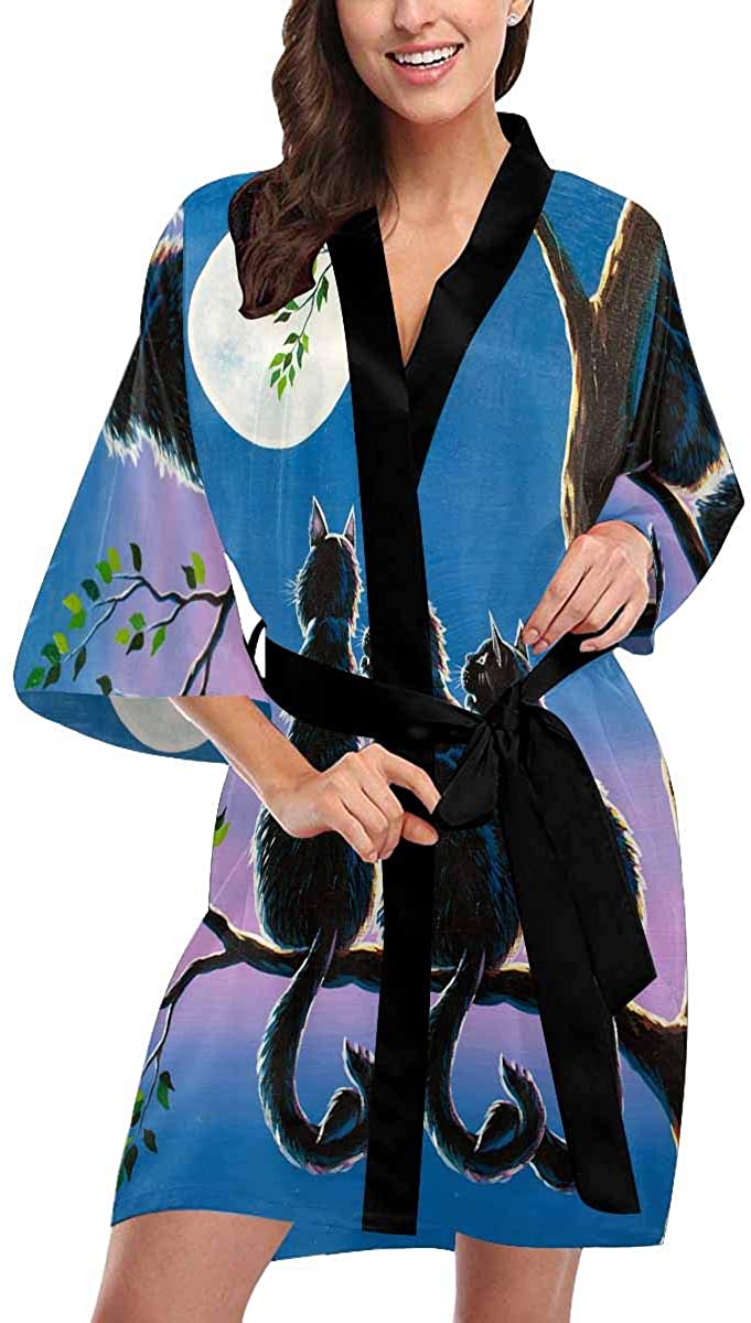 Price:$39.99 Custom Cute Scarecrow Sunflower Women Kimono Robes Beach Cover Up for Parties Wedding (XS-2XL) at Amazon Women’s Clothing store