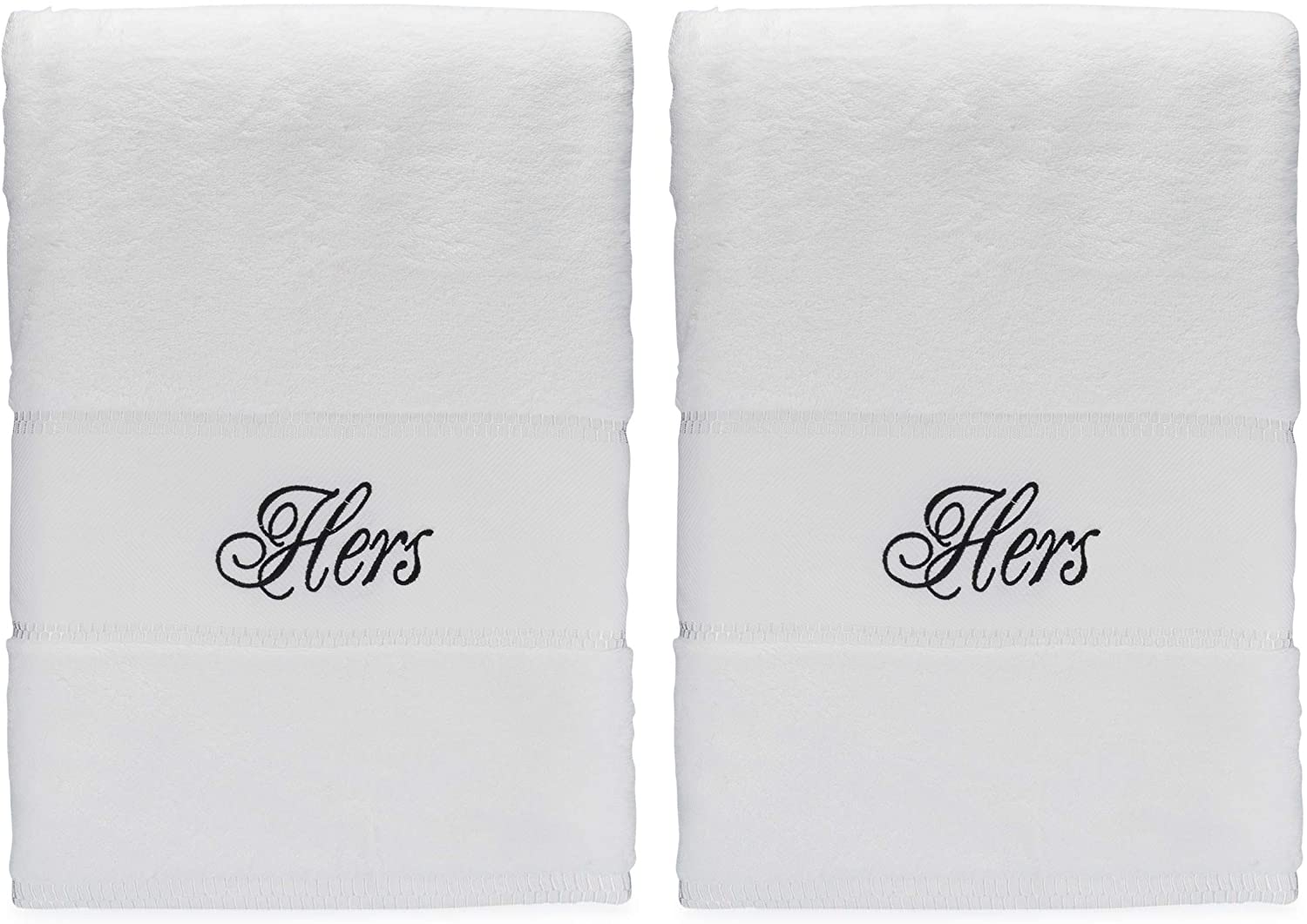 Price:$49.99    Romance Helpers Hers and Hers Lesbian Gifts | Set of 2 Hers and Hers Bath Towels | Perfect for Same Sex Lesbian Wedding Engagement  Clothing