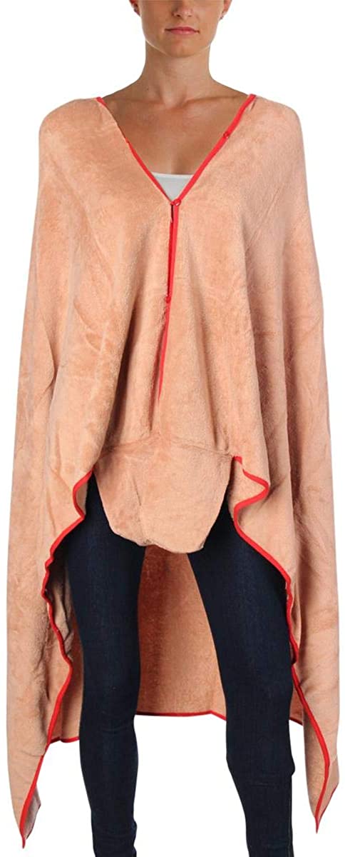 Price:$16.01 PJ Couture Womens Reindeer Plush Hooded Poncho Wrap Taupe O/S at Amazon Women’s Clothing store