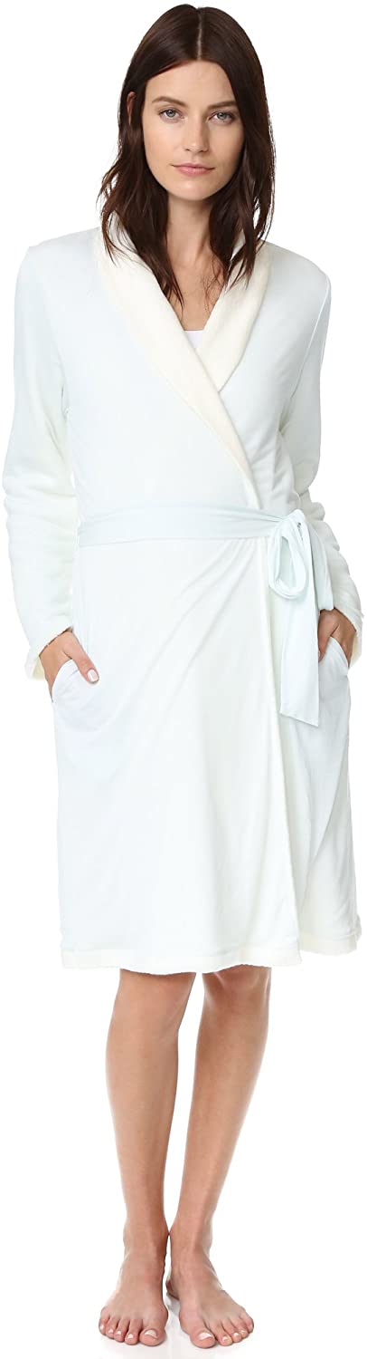 Price:$59.99 Eberjey Women's Alpine Chic Classic Robe, Barely Blue, Small at Amazon Women’s Clothing store