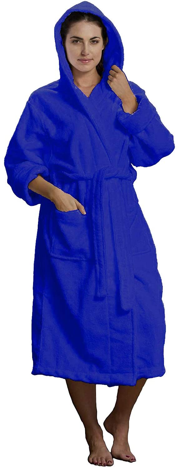 Price:$44.95    Plush Custom Robes for Mens Robes for Womenone Size (L/XL), Navy Blue  Clothing