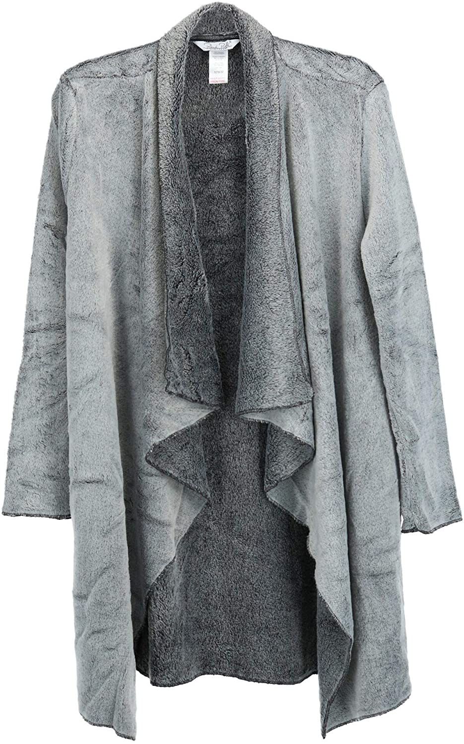 Price:$16.95 Rene Rofe Women's Frosted Fleece Open Wrap, Grey/Castlerock, Medium at Amazon Women’s Clothing store