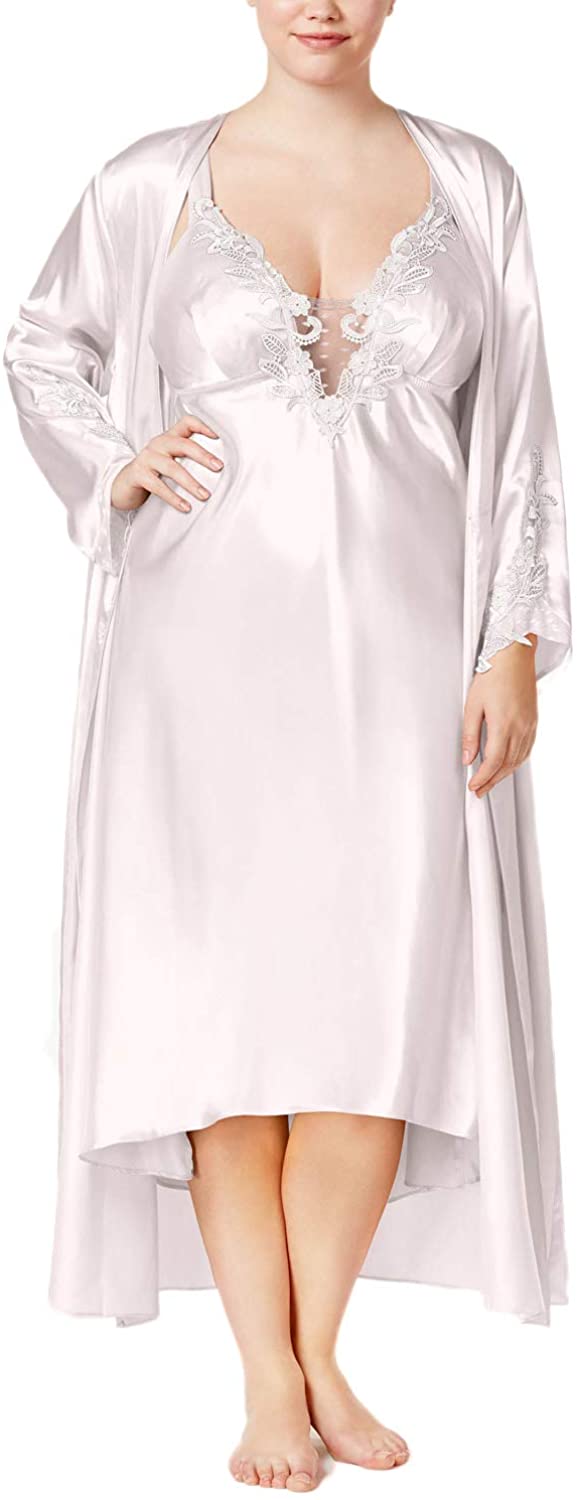Price:$17.65 Flora Nikrooz Women's Plus-Size Stella Robe at Amazon Women’s Clothing store