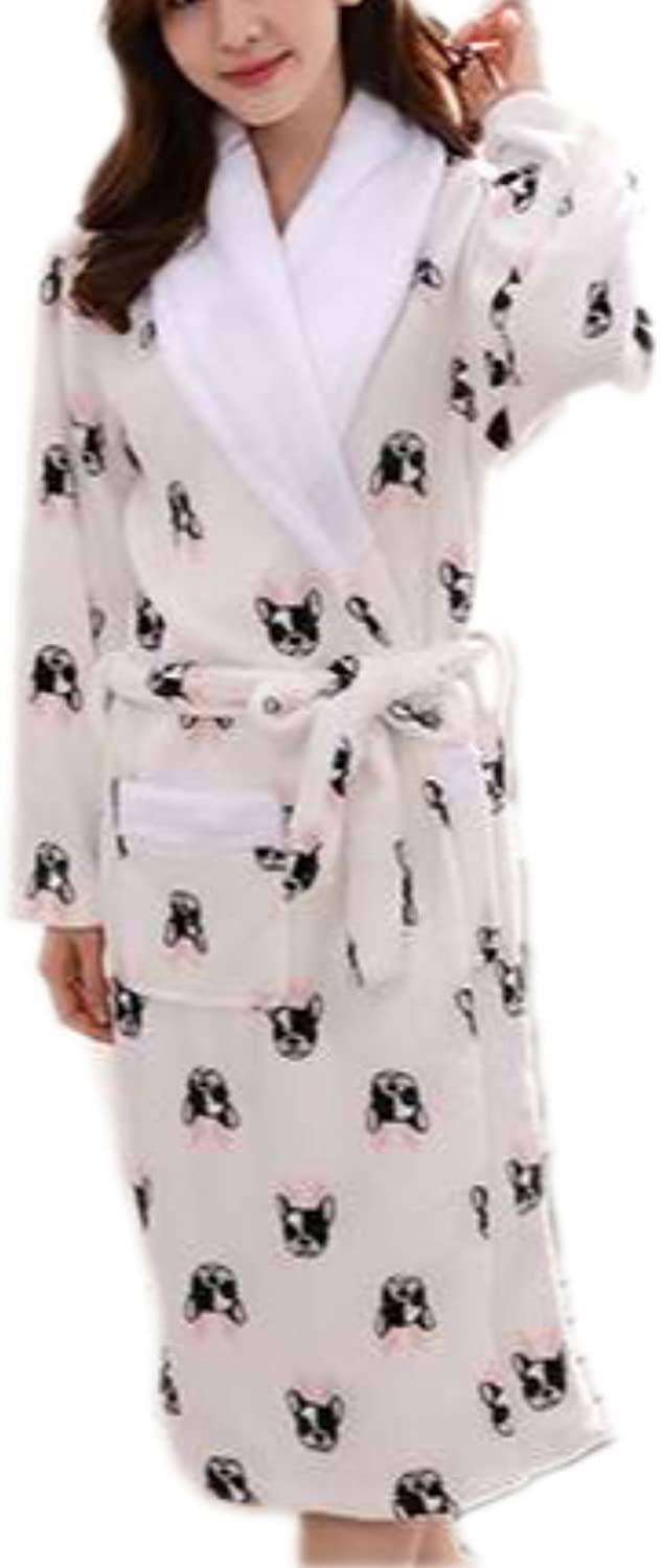 Price:$39.99 RESPEEDIME Women's Flannel Pajamas Autumn Winter Nightgown Cozy Bathrobe Robe at Amazon Women’s Clothing store