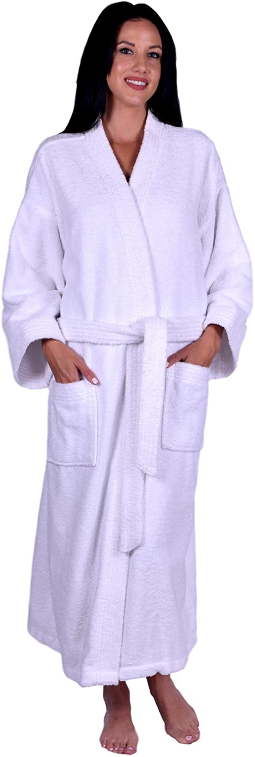 Price:$34.95 Turquoise Textile Unisex Terry 100% Turkish Cotton Kimono and Shawl Collar Robes at Amazon Women’s Clothing store