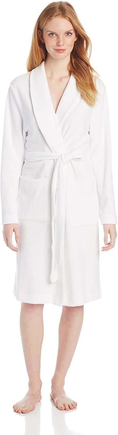 Price:$158.40 HANRO Women's Plush Robe at Amazon Women’s Clothing store
