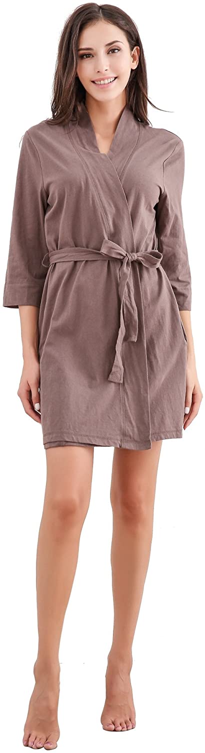 Price:$19.99 Richie House Women's Soft Cotton Bathrobe Robe Size S-XL RHW2776 at Amazon Women’s Clothing store