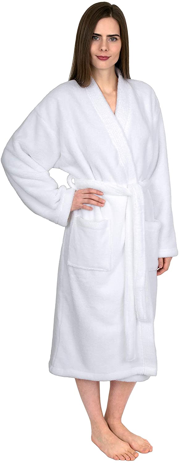 Price:$34.95 TowelSelections Women's Plush Robe Soft Fleece Kimono Bathrobe Made in Turkey at Amazon Women’s Clothing store