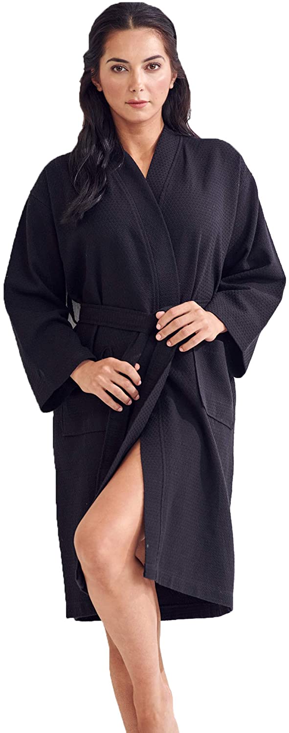 Price:$17.99 Chakir Turkish Linens Unisex Hotel & Spa Collection Kimono Solid Color Superior Bathrobes for Women and Men at Amazon Women’s Clothing store