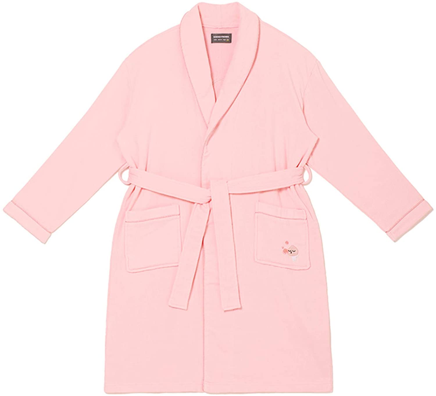 Price:$62.00 KAKAO FRIENDS Official- 100% Cotton Bathrobe Spa Robe (Apeach) at Amazon Women’s Clothing store