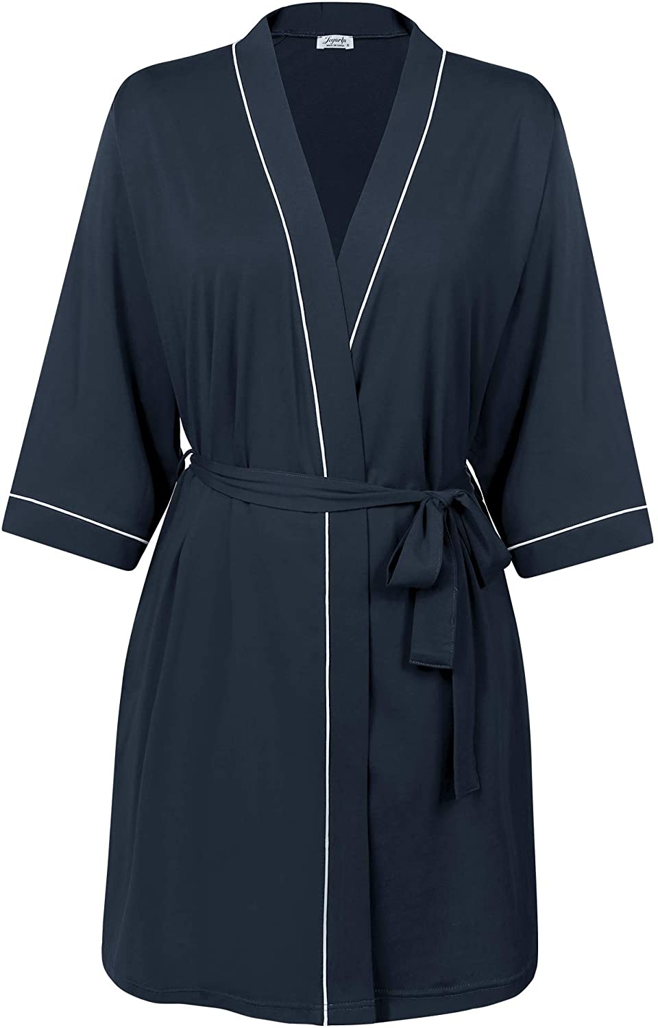 Price:$28.99 Amorbella Women Cotton Kimono Robe Short Cotton Bathrobe Lightweight Soft Sleepwear at Amazon Women’s Clothing store