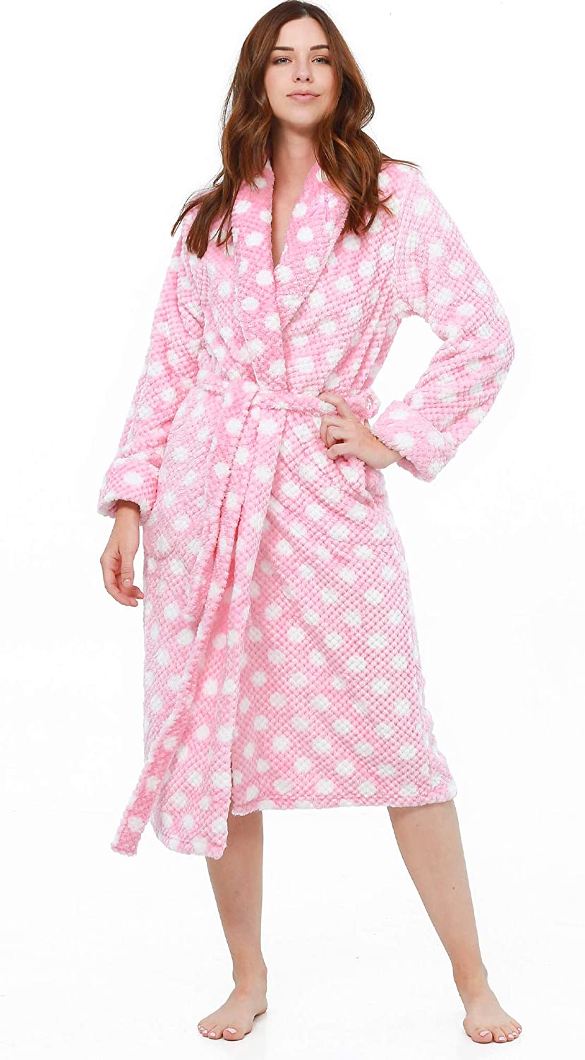 Price:$49.95 Cozy & Curious Women's Robe Sleepwear Bath Robe Soft Comfortable Spa Robe Loungewear House Robe for Women at Amazon Women’s Clothing store