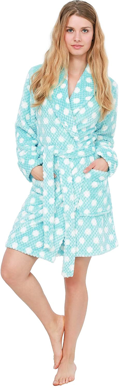 Price:$39.95 Cozy & Curious Women's Robe Sleepwear Bath Robe Soft Comfortable Spa Robe Loungewear House Robe for Women at Amazon Women’s Clothing store
