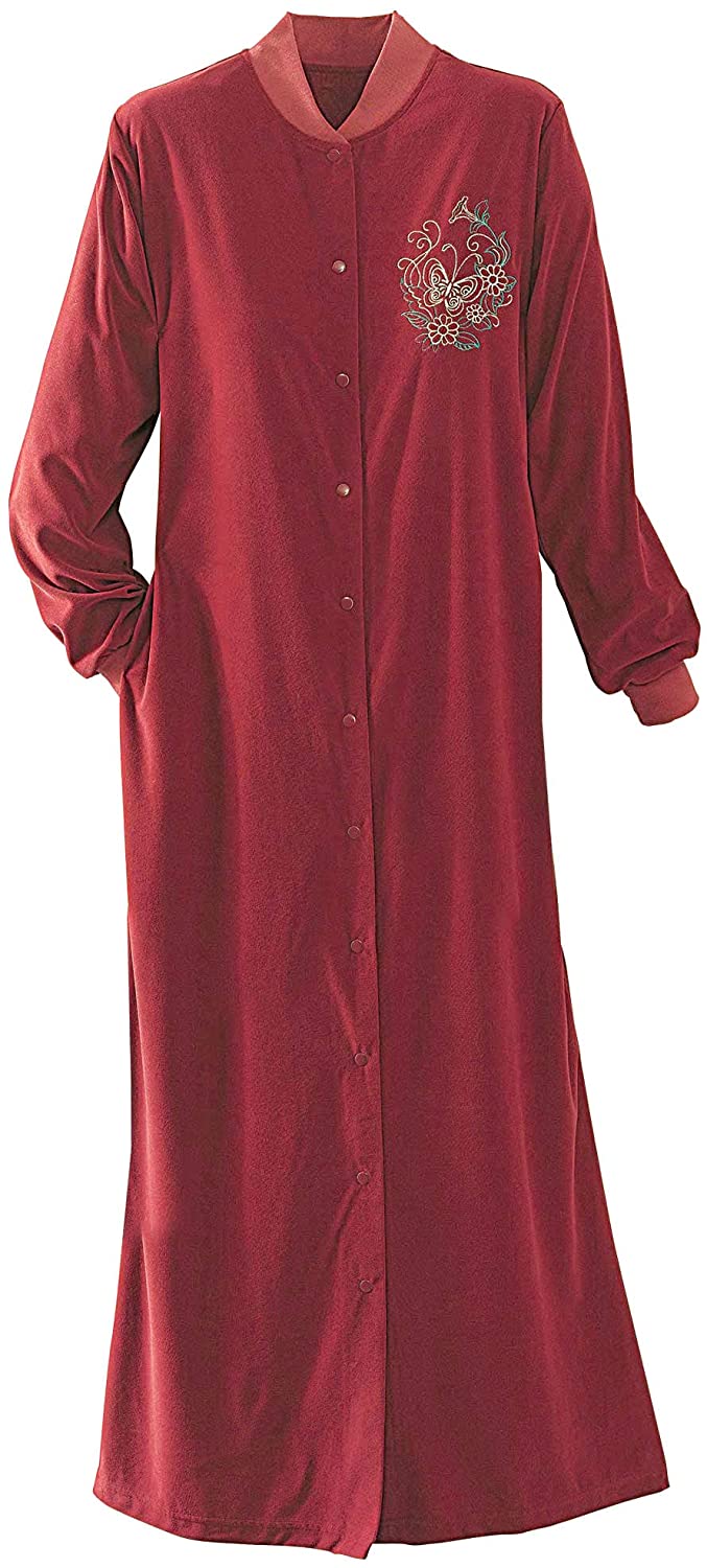 Price:$17.48 National Long Plush Snap Robe at Amazon Women’s Clothing store