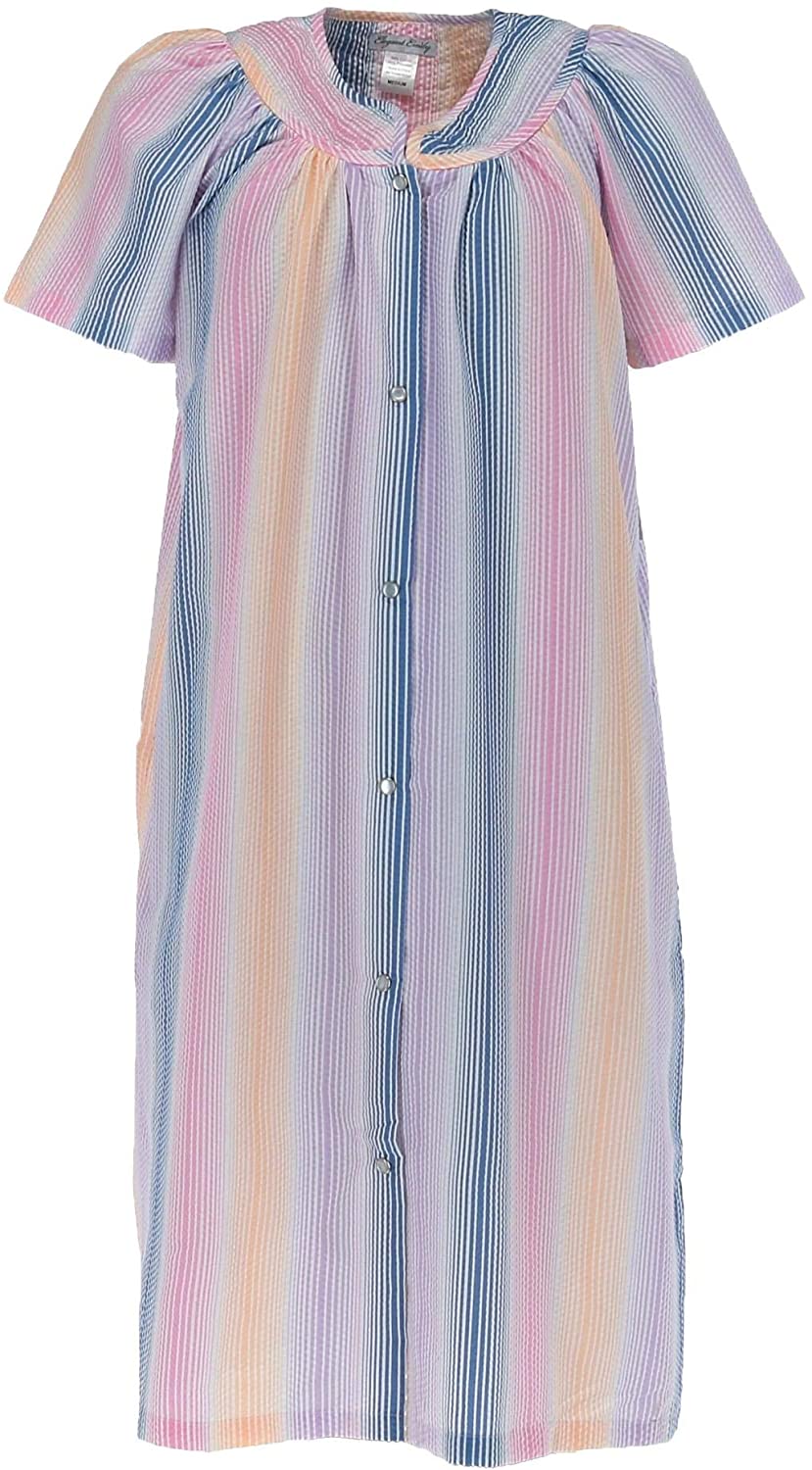 Price:$14.44 Elegant Emily Women's Snap Front Short Sleeve Duster Robe at Amazon Women’s Clothing store