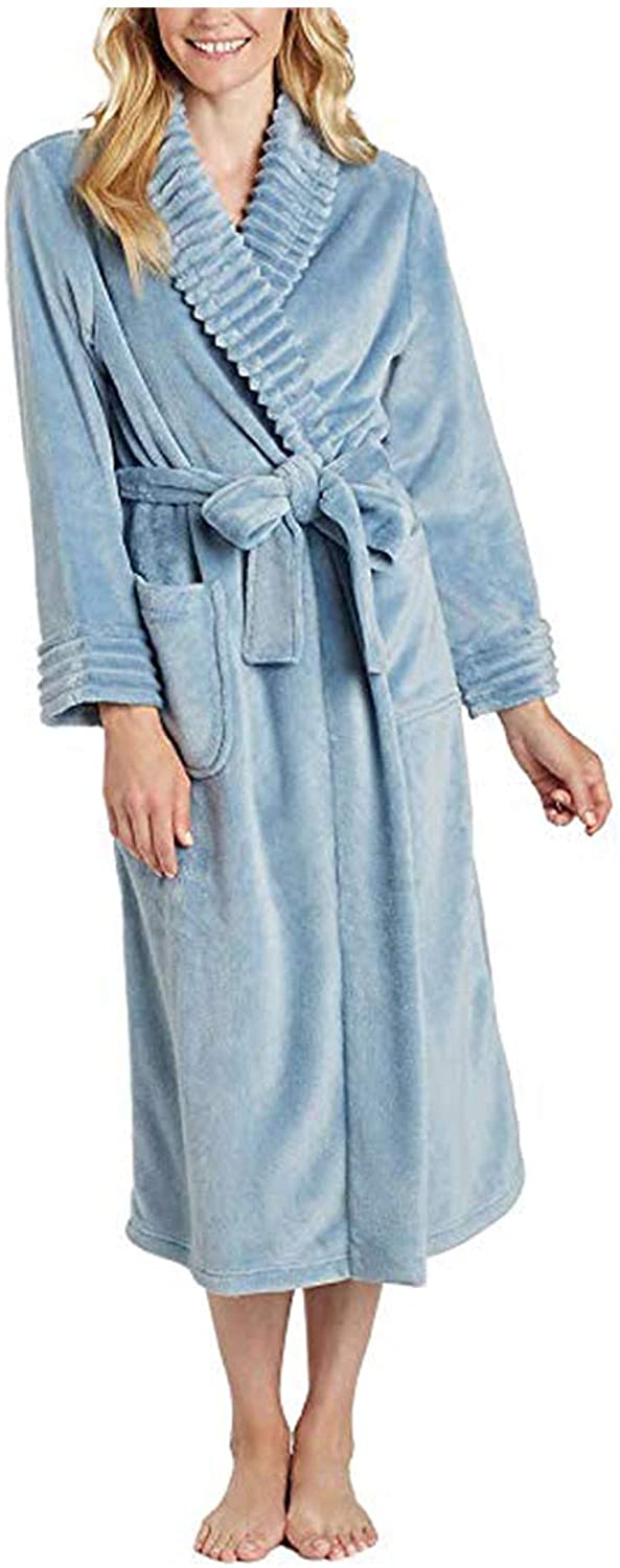Price:$19.99 Carole Hochman Ladies' Plush Wrap Robe at Amazon Women’s Clothing store