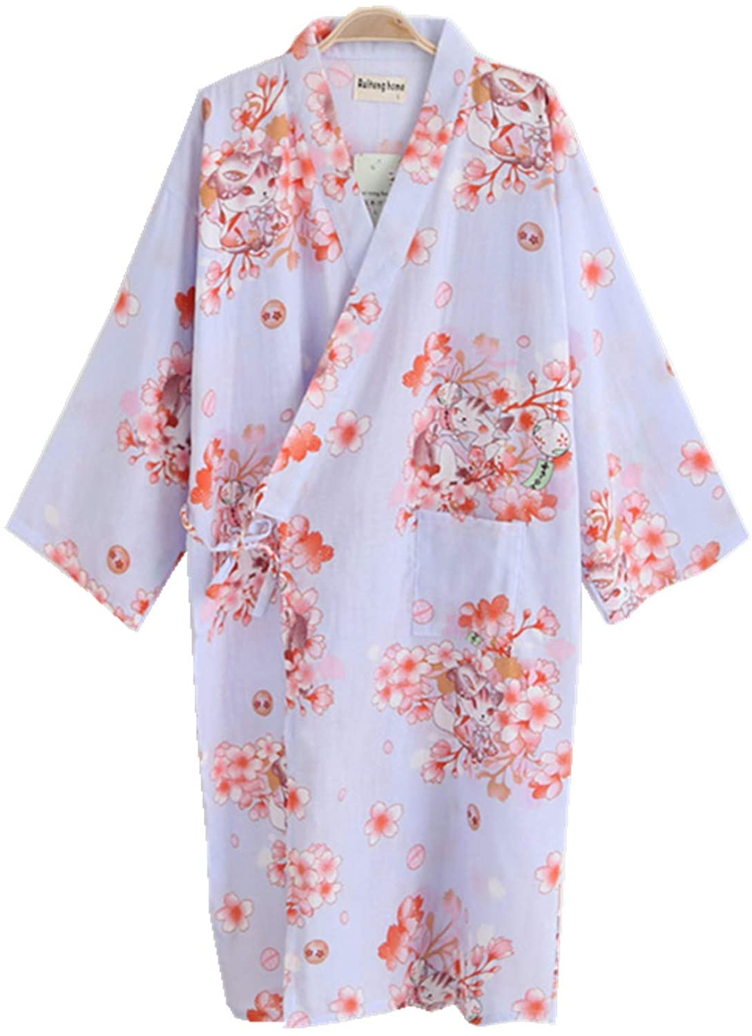 Price:$19.99 Shanghai Story Women Cotton Kimono Bathrobe with Pockets Robe 8 Color at Amazon Women’s Clothing store