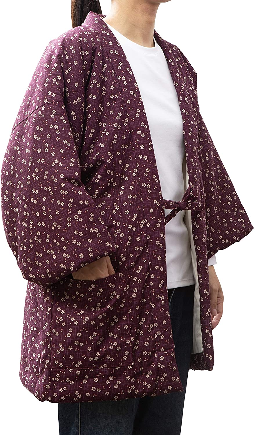 Price:$49.00 Hanten - Ladies/SakuraImportJapanese clothes size (M/L) 2(Purple) at Amazon Women’s Clothing store  World Apparel