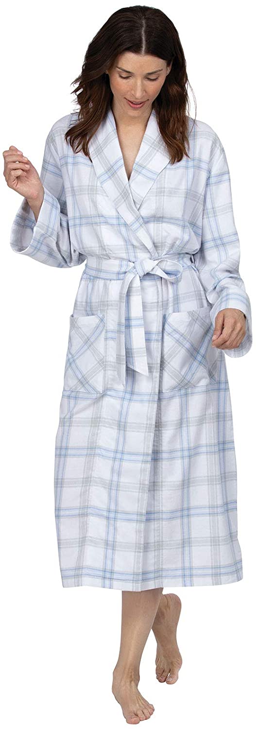 Price:$31.27 Addison Meadow Robes for Women - Cotton Flannel Robes for Women at Amazon Women’s Clothing store