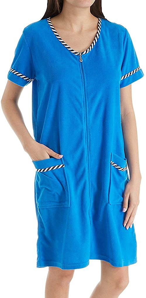 Price:$44.95 KayAnna Women's Terry Front Zip Robe G04056 at Amazon Women’s Clothing store