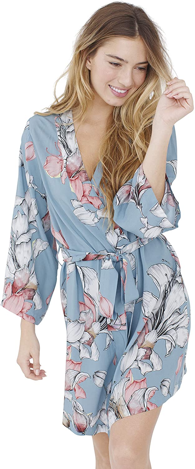 Price:$65.00 Knee Length Robe. Mermaid Moon. Bridesmaid Robe at Amazon Women’s Clothing store