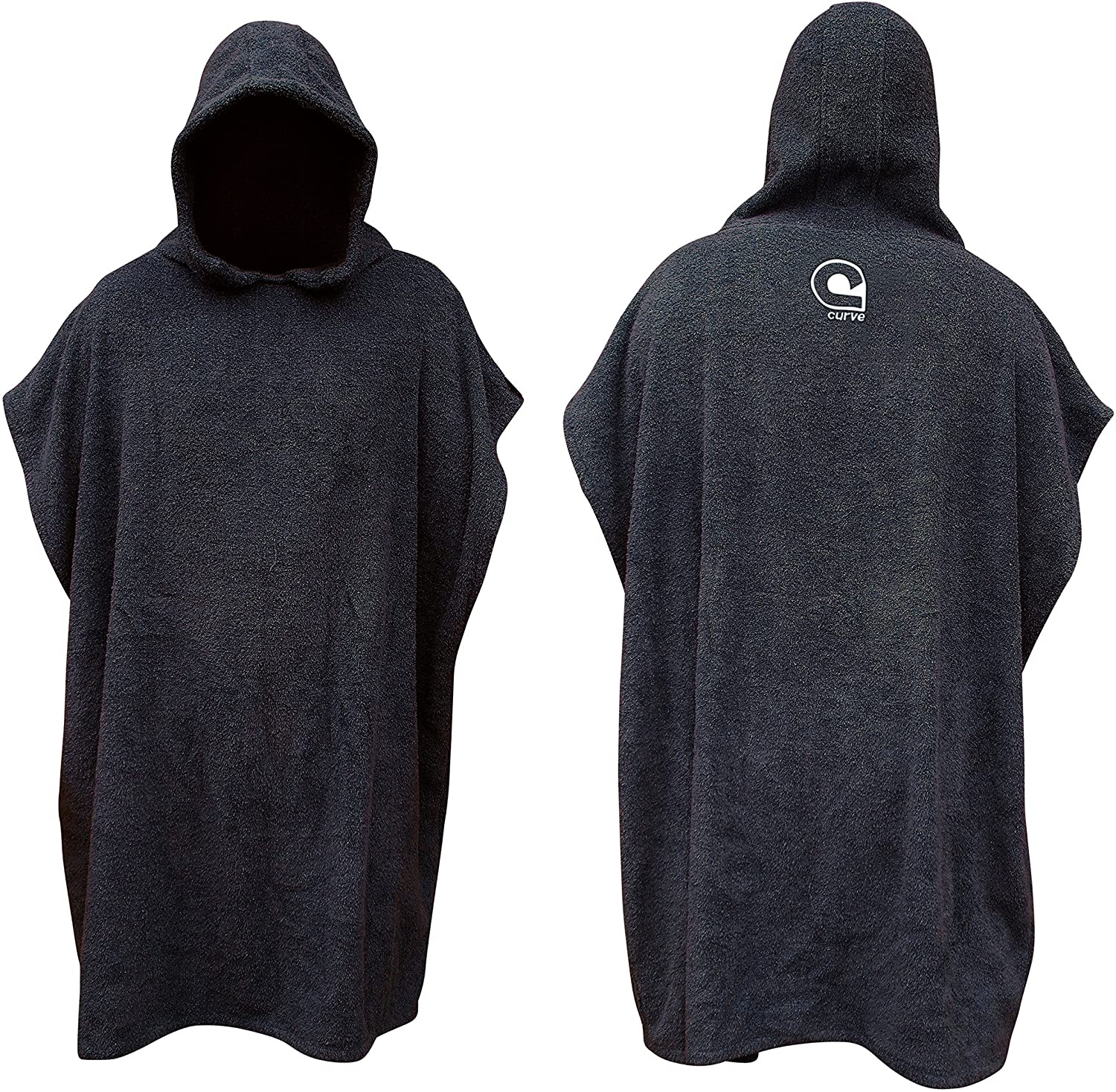 Price:$31.95    Poncho Changing Robe/Change Robe - Thick Absorbent 100% Cotton - Adjustable Sleeves [Choose Color] Adult Size (Charcoal)  Clothing