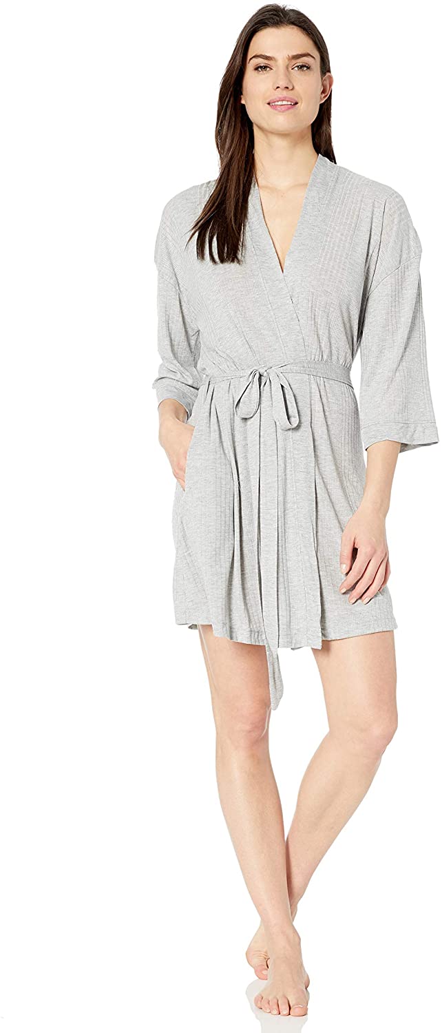 Price:$39.99 Splendid Women's Soft Kimono Robe Pajama Lounge Bathrobe Pj at Amazon Women’s Clothing store