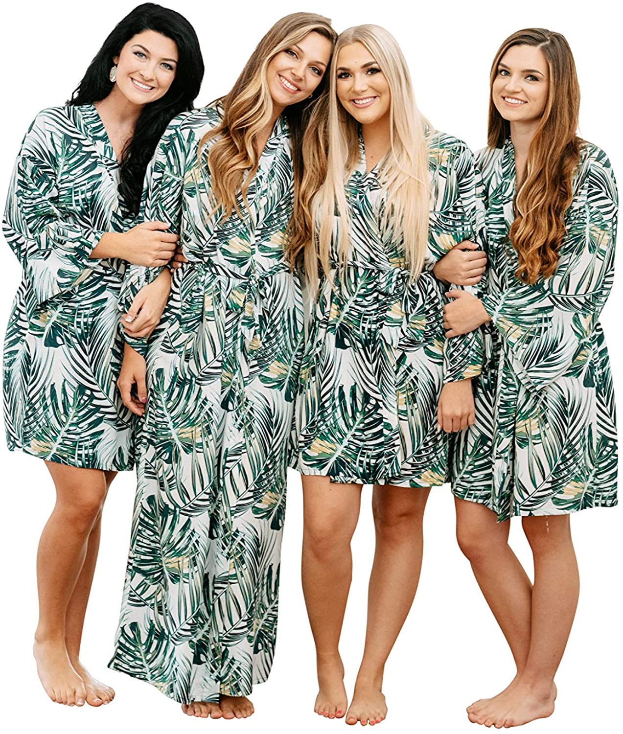 Price:$33.99 Soft and Lightweight Sexy Robes for Women - Knee Length Womens Robe - Premium Quality Bridesmaid Robes - Ladies Kimono Robes at Amazon Women’s Clothing store
