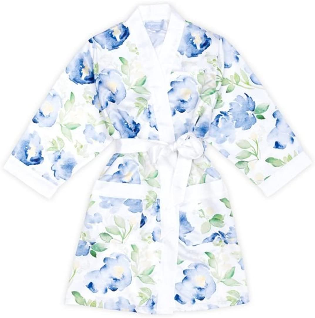 Price:$13.53 Weddingstar Inc. Women's Premium Blue Floral Silky Kimono Robe at Amazon Women’s Clothing store