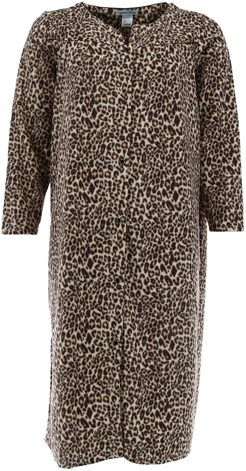 Price:$14.44 Elegant Emily Women's Snap Front Micro Fleece Duster Robes at Amazon Women’s Clothing store