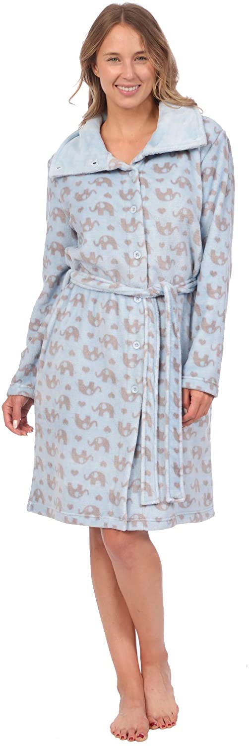 Price:$21.98 Patricia Women's Soft Minky Polar Fleece Long Pajama Nightgown Sleepwear at Amazon Women’s Clothing store