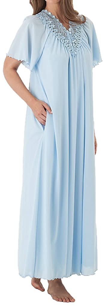 Price:$26.70 Shadowline Women's Beloved 54 Inch Flutter Sleeve Long Peignoir Robe at Amazon Women’s Clothing store