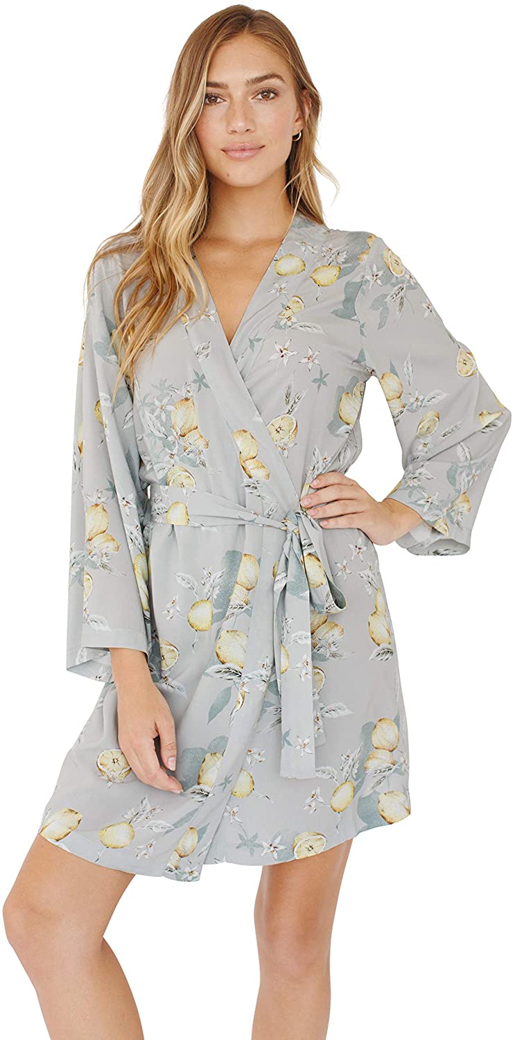 Price:$50.00 Knee Length Robe. Tang Bang. Bride and Bridesmaid Wedding Party Short Kimono Robe at Amazon Women’s Clothing store