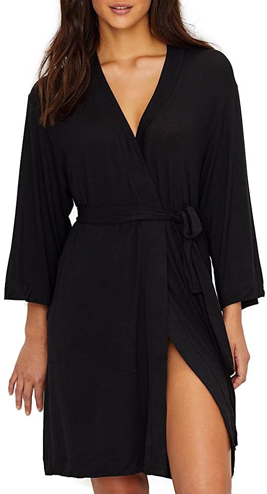 Price:$59.95 Donna Karan Womens Modal Spandex Jersey 36" Robe at Amazon Women’s Clothing store