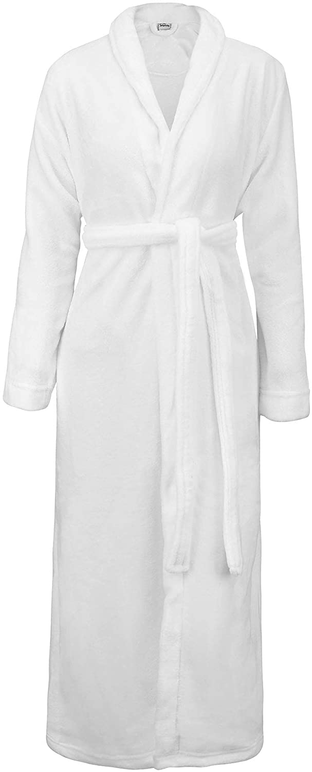 Price:$29.99 Verabella Bath Robe for Women Luxuriously Cozy Plush Bath Robe, White at Amazon Women’s Clothing store
