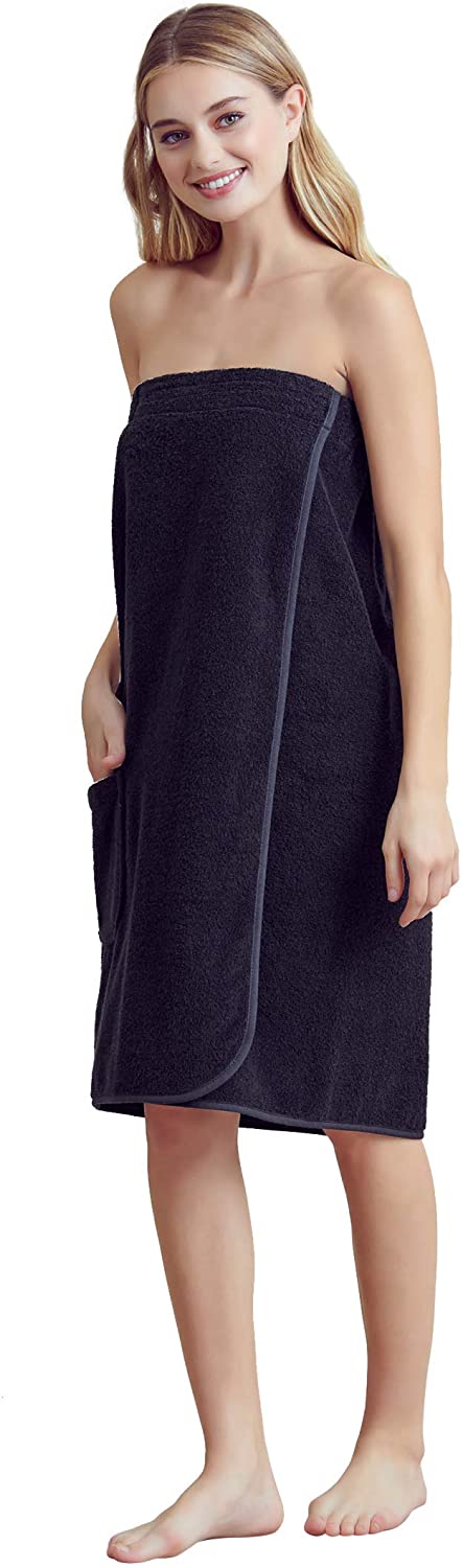 Price:$22.99 Soft Touch Linen Women’s SPA Body Wrap – Terry Cloth Shower and Bath – Fast Absorbing at Amazon Women’s Clothing store