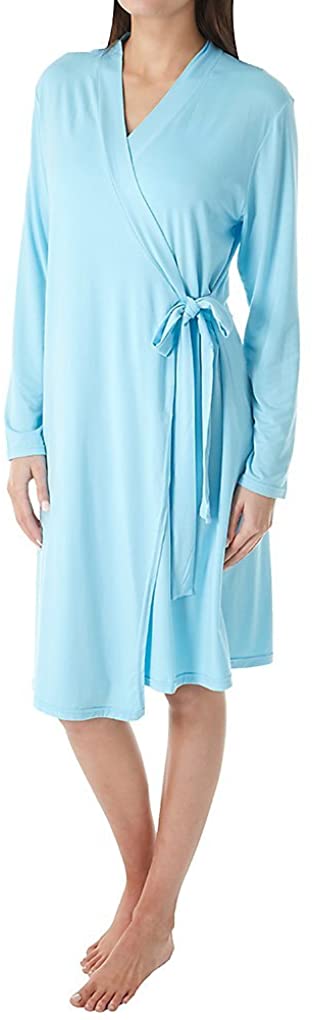 Price:$29.95 Shadowline Women’s Before Bed Collection 38" Sleepshirt - Soft, Short Wrap Bathrobe at Amazon Women’s Clothing store