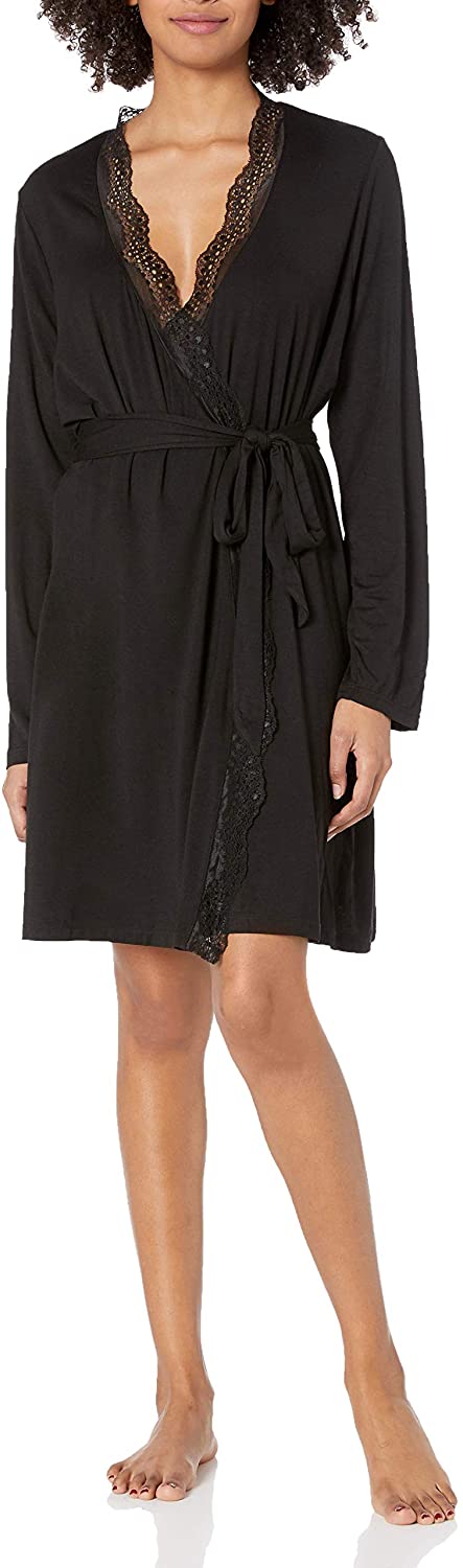 Price:$82.24 Eberjey Women's Short Robe at Amazon Women’s Clothing store
