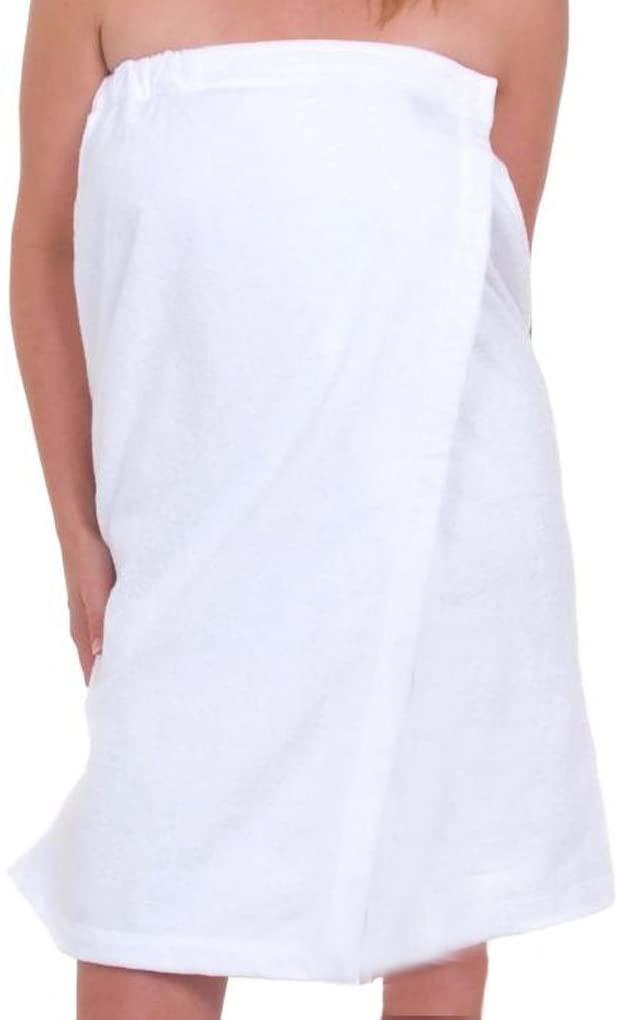 Price:$32.95    BY LORA Personalized Embroidered Terry Cotton Plush Spa Bath Shower Wrap for College Dorms, Pools, Gyms, Beaches, Locker Rooms, Bathroom, White, One Size  Clothing