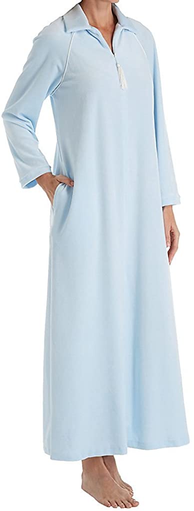 Price:$104.00 Amanda Rich Women's Velour Zip Front Robe 607-37 at Amazon Women’s Clothing store