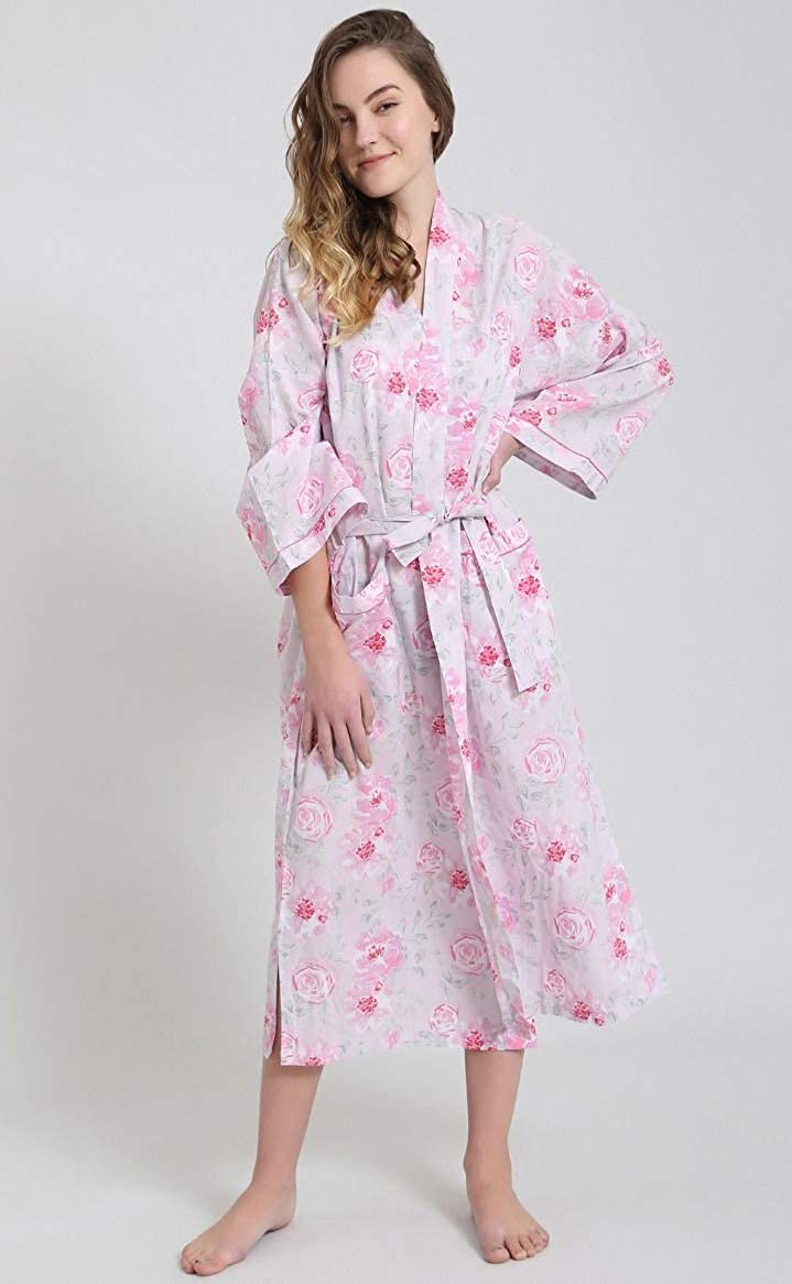 Price:$44.95 Mahogany USA Pink Caitlyn Robe at Amazon Women’s Clothing store