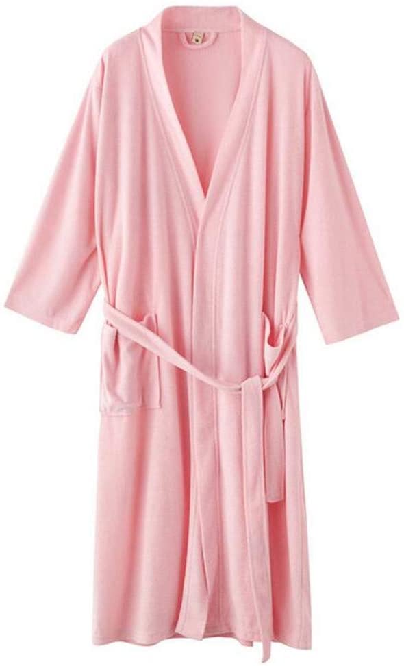 Price:$68.99    ZSDGY Thin Ladies Pajamas/Seven-Point Sleeves Robe/Yukata/mid-Length Home Clothes/Women's Bathrobe A-XL  Clothing