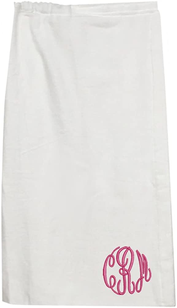 Price:$39.00 Classy Bride Monogrammed Velour Bath Wrap - White (One Size (28")) at Amazon Women’s Clothing store