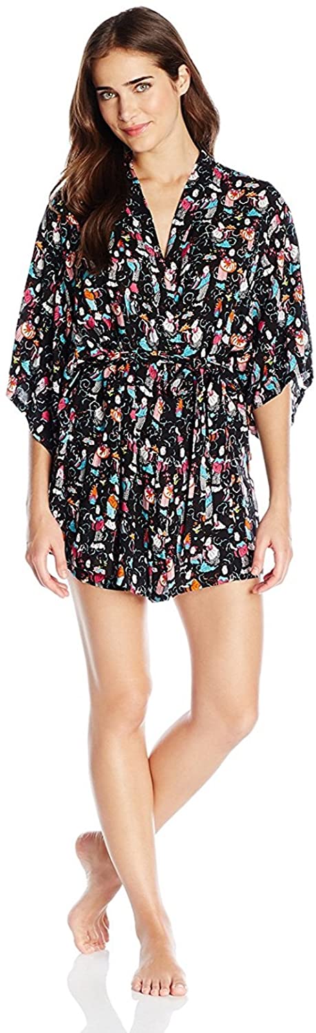 Price:$29.90 Josie by Natori Women's Tea Party Happi Coat, Black, X-Small at Amazon Women’s Clothing store