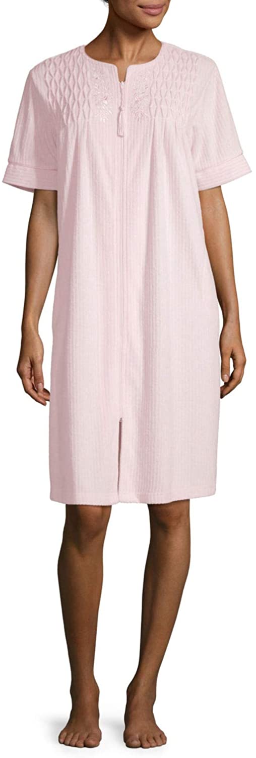Price:$39.97 Miss Elaine Collette Womens Short Sleeve Short Robe at Amazon Women’s Clothing store