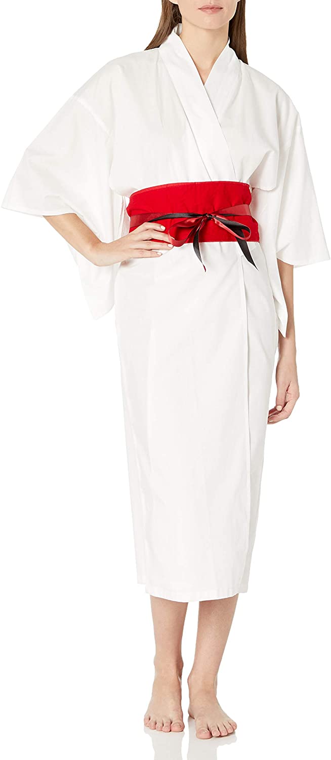 Price:$19.46 MAYSONG Women's Japanese Robe Cotton Dressing Gown Kimono Pajamas Nightgown Pink at Amazon Women’s Clothing store