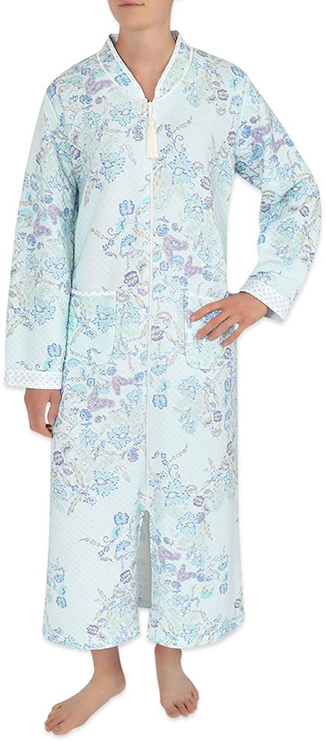 Price:$44.99 Miss Elaine Long Quilted Robe - Made with Quilted Cottonessa Knit Material at Amazon Women’s Clothing store