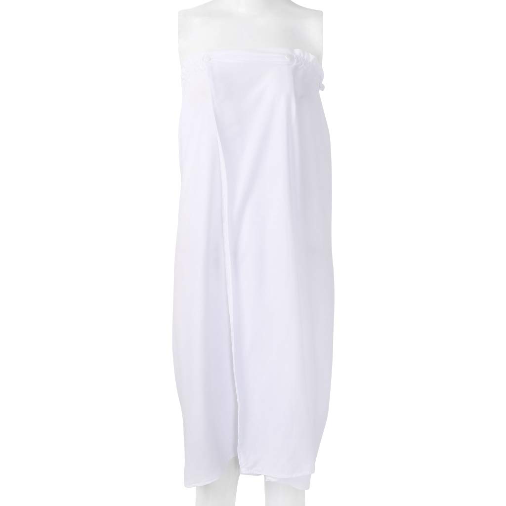 Price:$10.20    cici store Women's SPA Massage Bath Robe,Cotton Bathrobe Body Wrap Dress(white)  Clothing