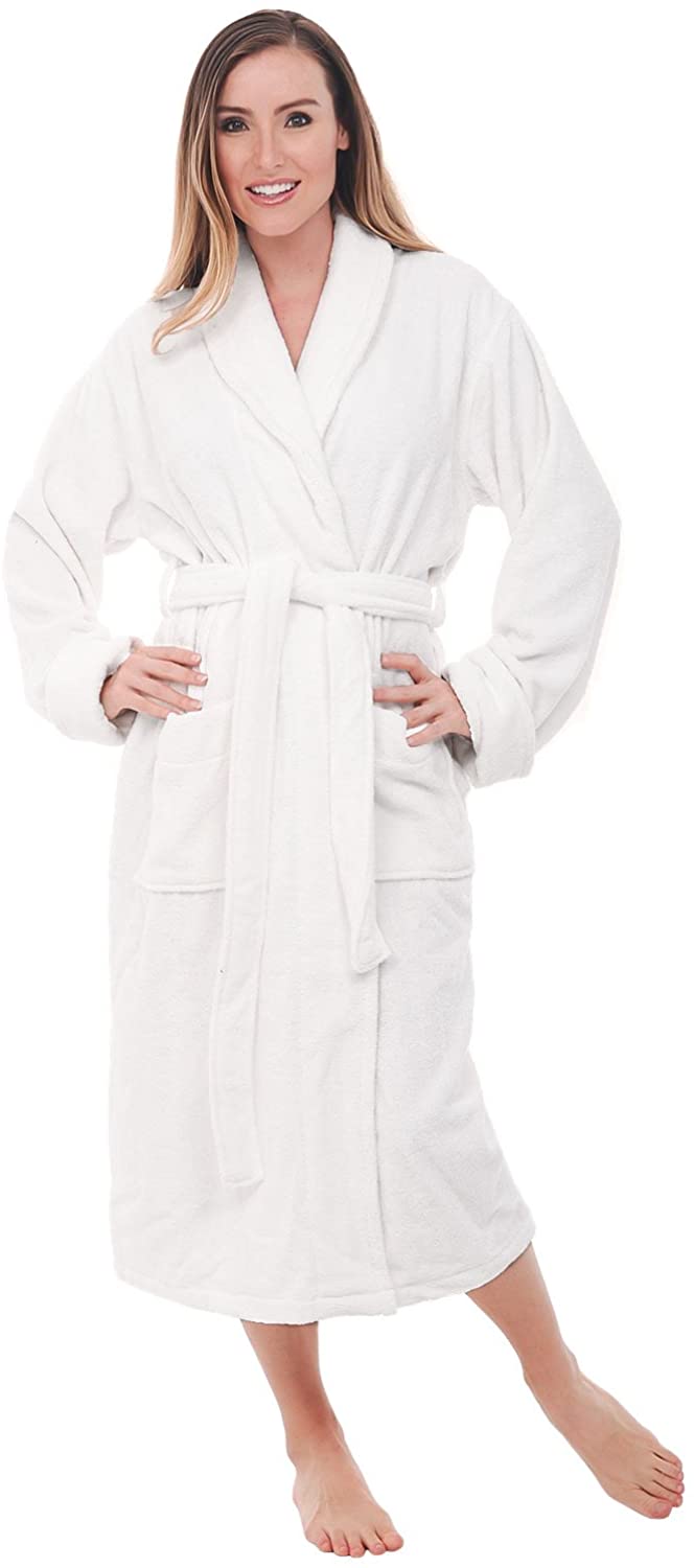 Price:$67.99 Alexander Del Rossa Womens Turkish Terry Cloth Robe, Thick Bathrobe at Amazon Women’s Clothing store  Robe Terry Cloth Del
