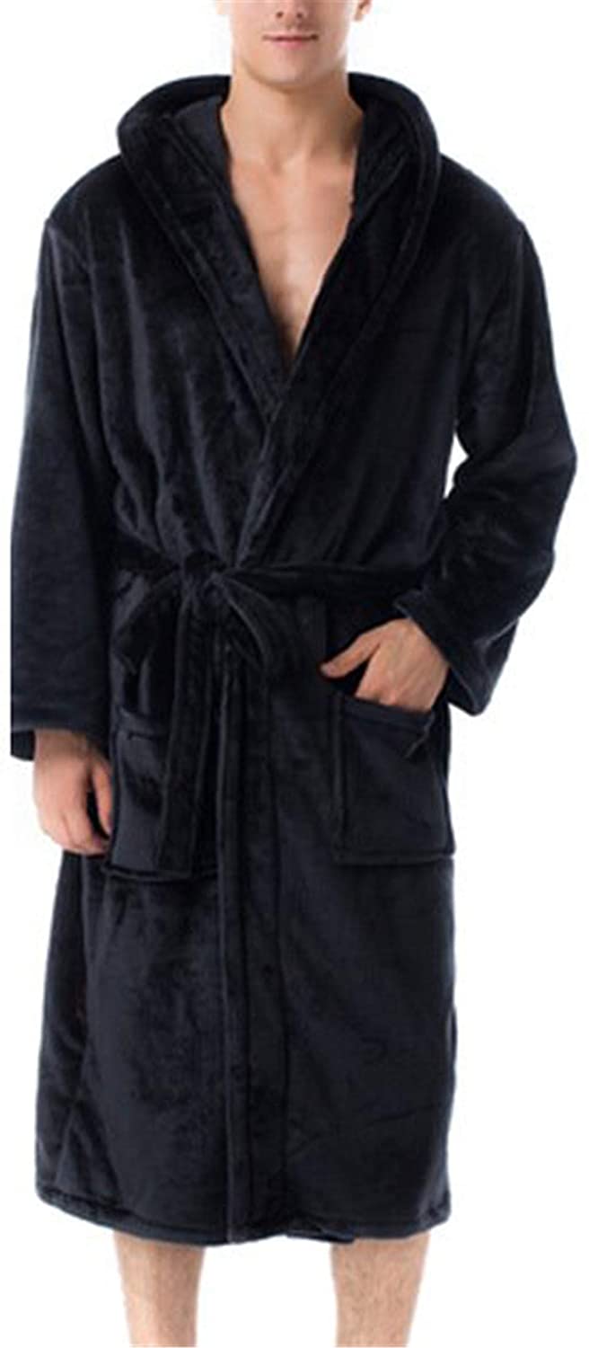 Price:$13.89 Andongnywell Women's Soft Fleece Robe with Hood, Long Plush Bathrobe Hooded Bath Robes Knee Length at Amazon Women’s Clothing store